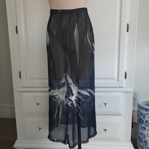 Francesca's Boho Chic Sheer High Waisted Long Skirt, Size Small - Picture 1 of 6